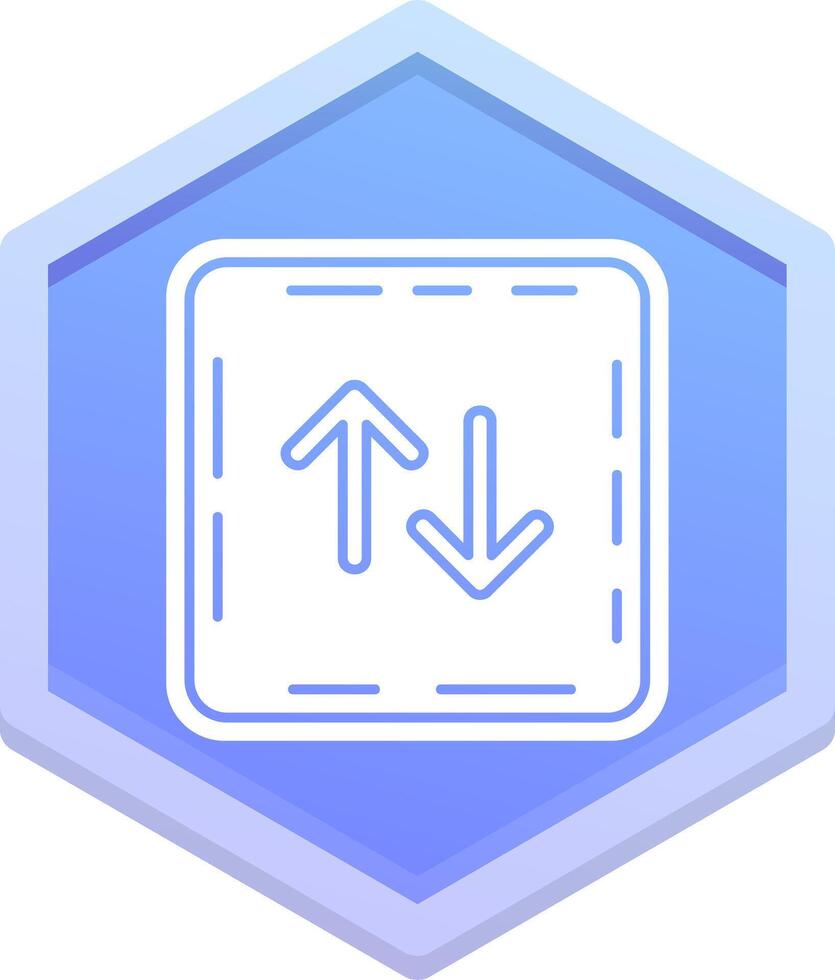 Swap Polygon Icon vector
