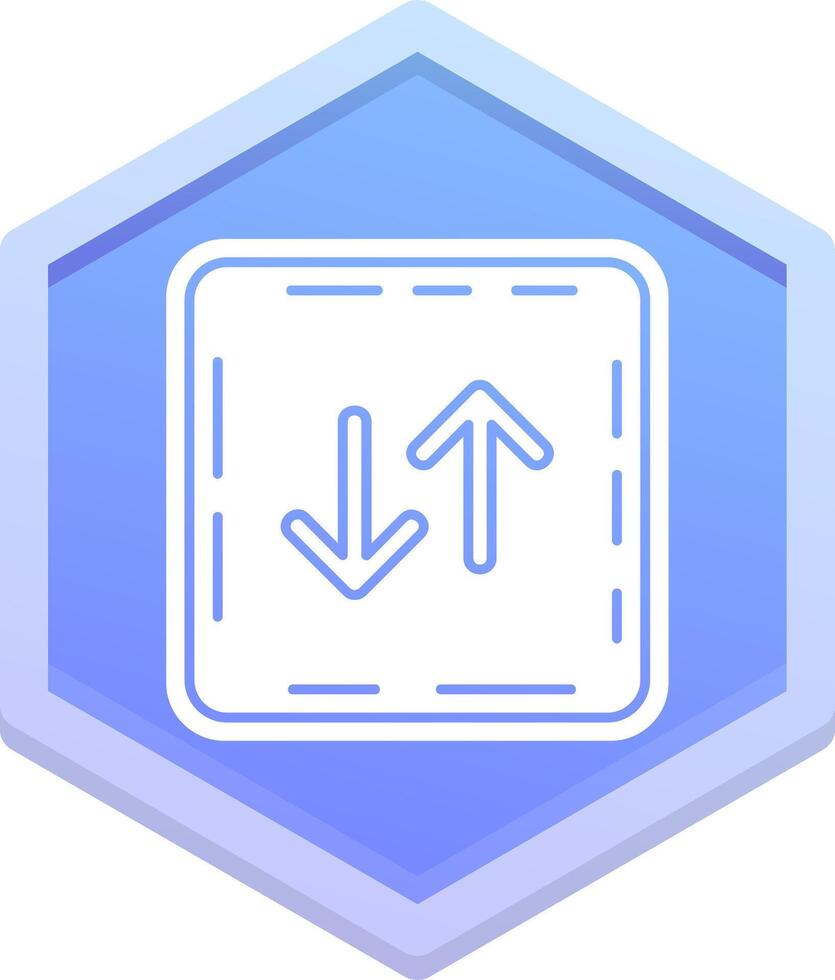 Swap Polygon Icon vector