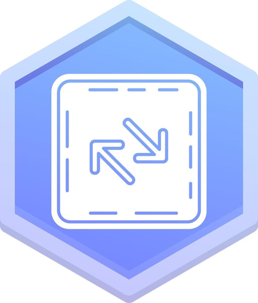 Swap Polygon Icon vector
