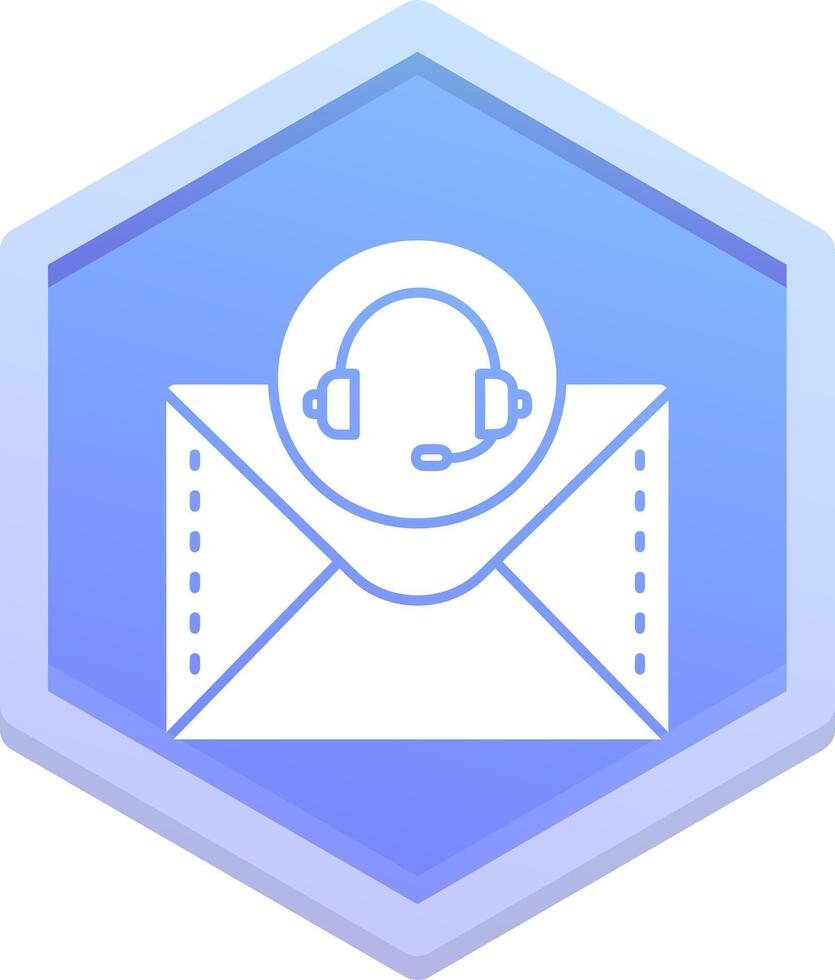 Headphone Polygon Icon vector