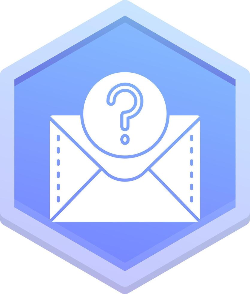 Question mark Polygon Icon vector