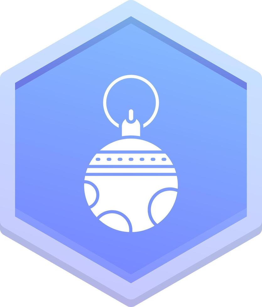 Bauble Polygon Icon vector