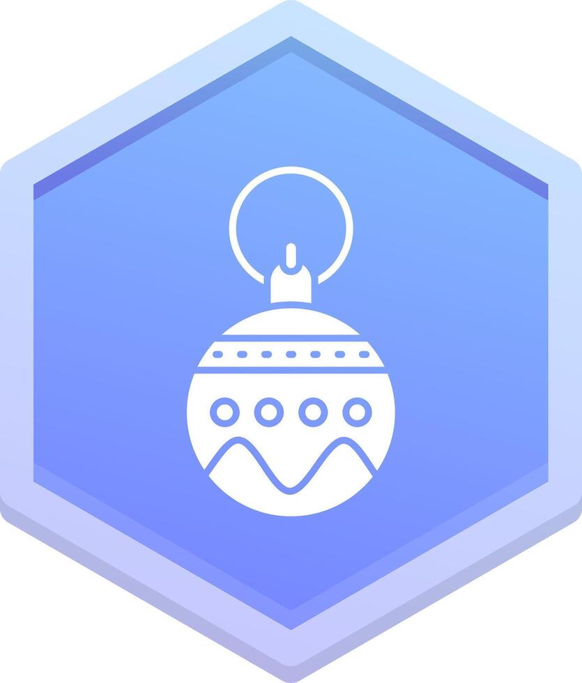 Bauble Polygon Icon vector