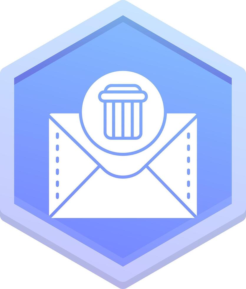 Dustbin Polygon Icon vector