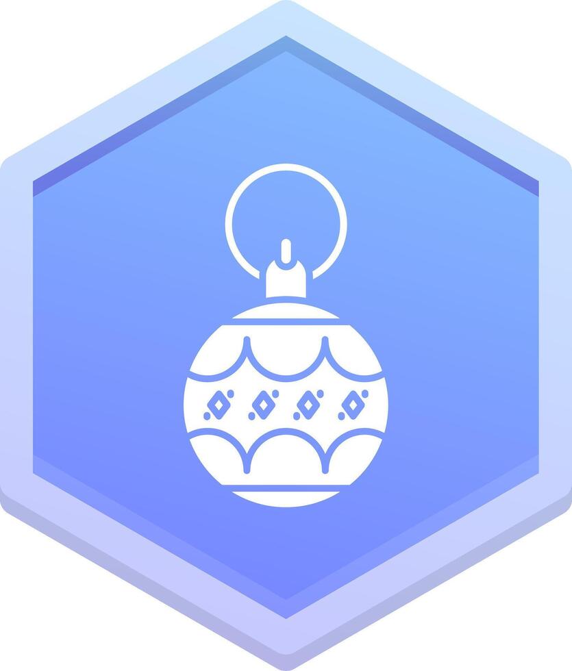 Bauble Polygon Icon vector