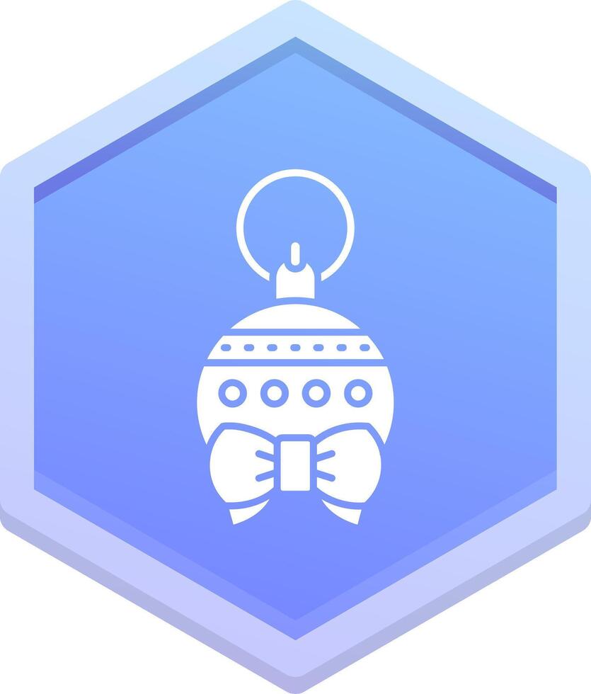 Bauble Polygon Icon vector