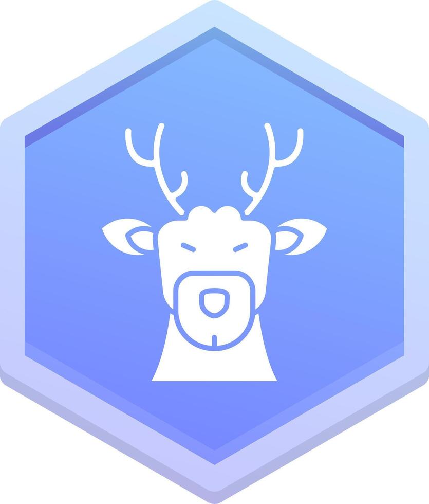 Deer Polygon Icon vector