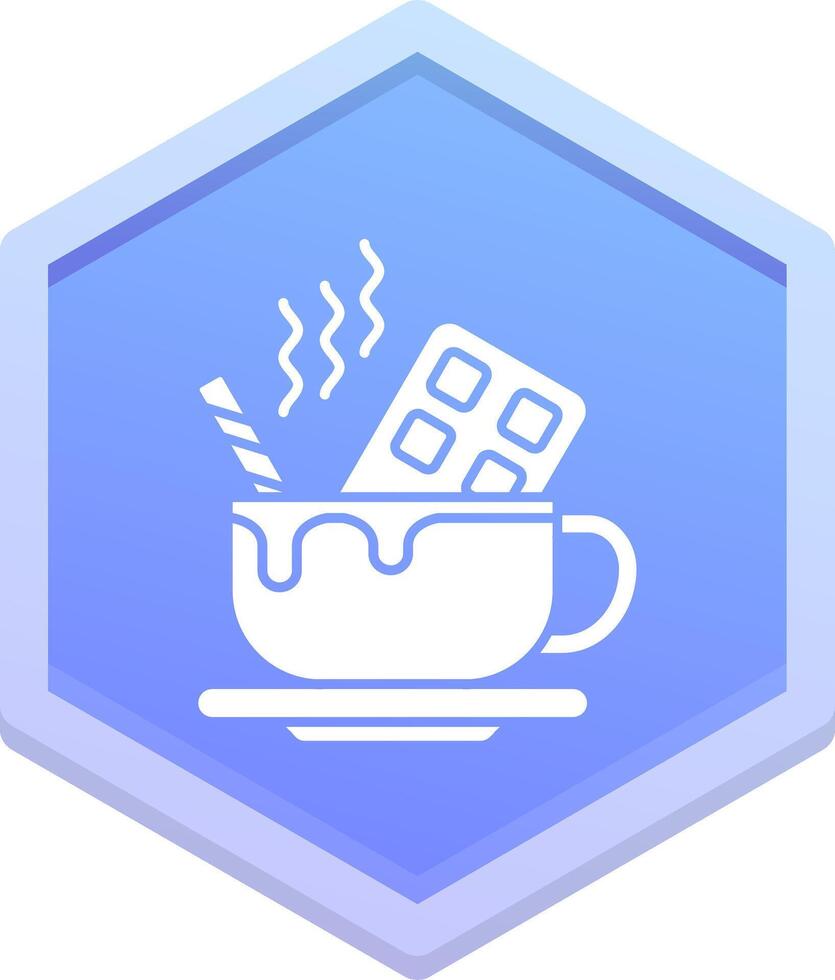 Hot Chocolate Polygon Icon vector