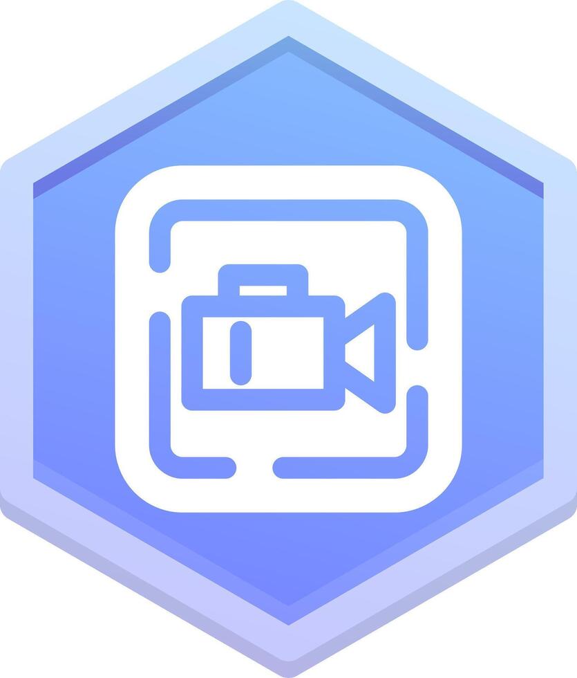 Video Polygon Icon vector