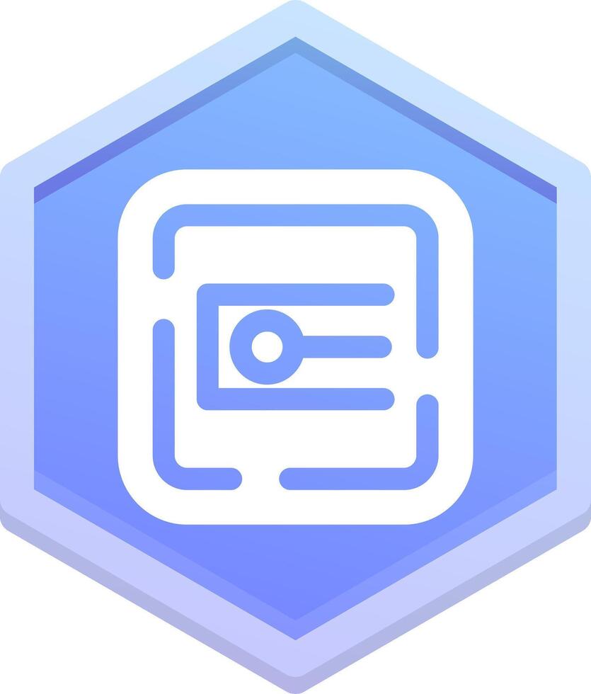 Endpoint Polygon Icon vector