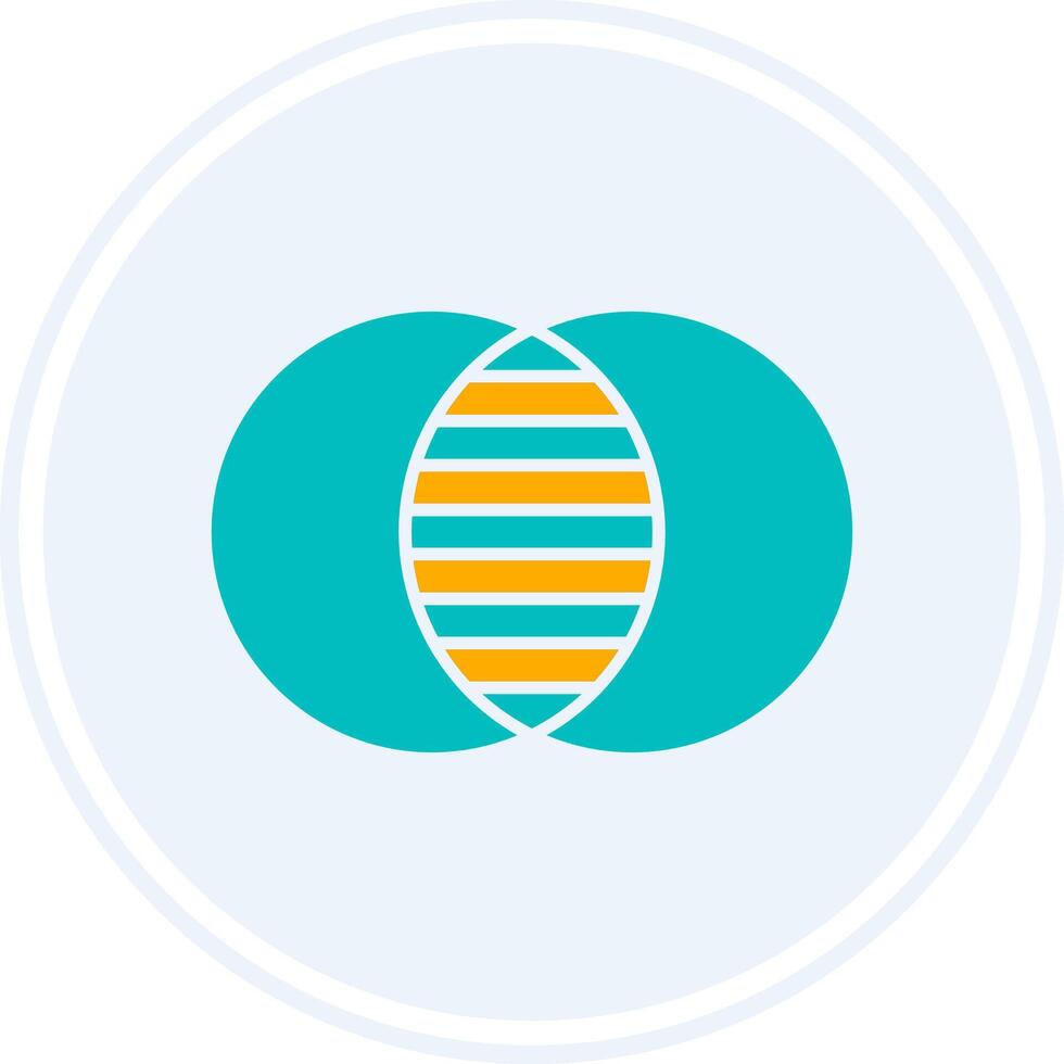 Overlap Glyph Two Colour Circle Icon 38503753 Vector Art at Vecteezy