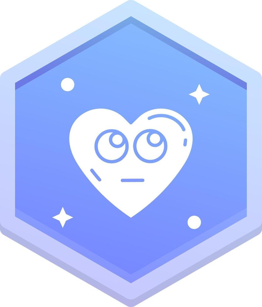 Rolling eyes Polygon Icon vector