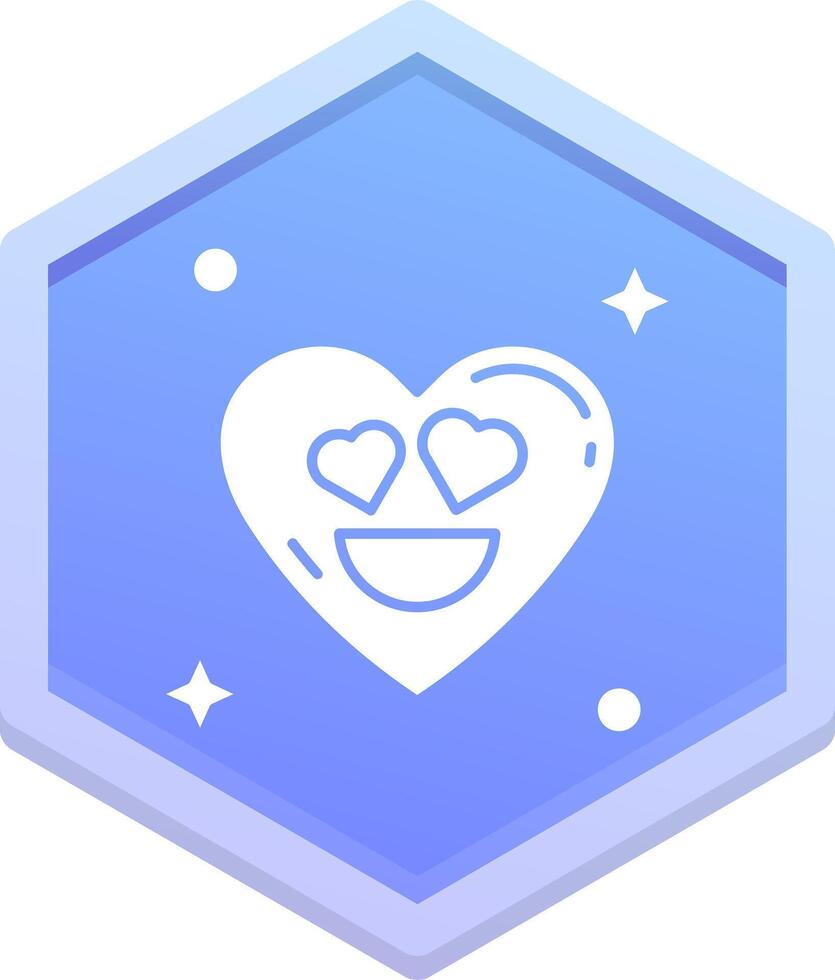 In love Polygon Icon vector