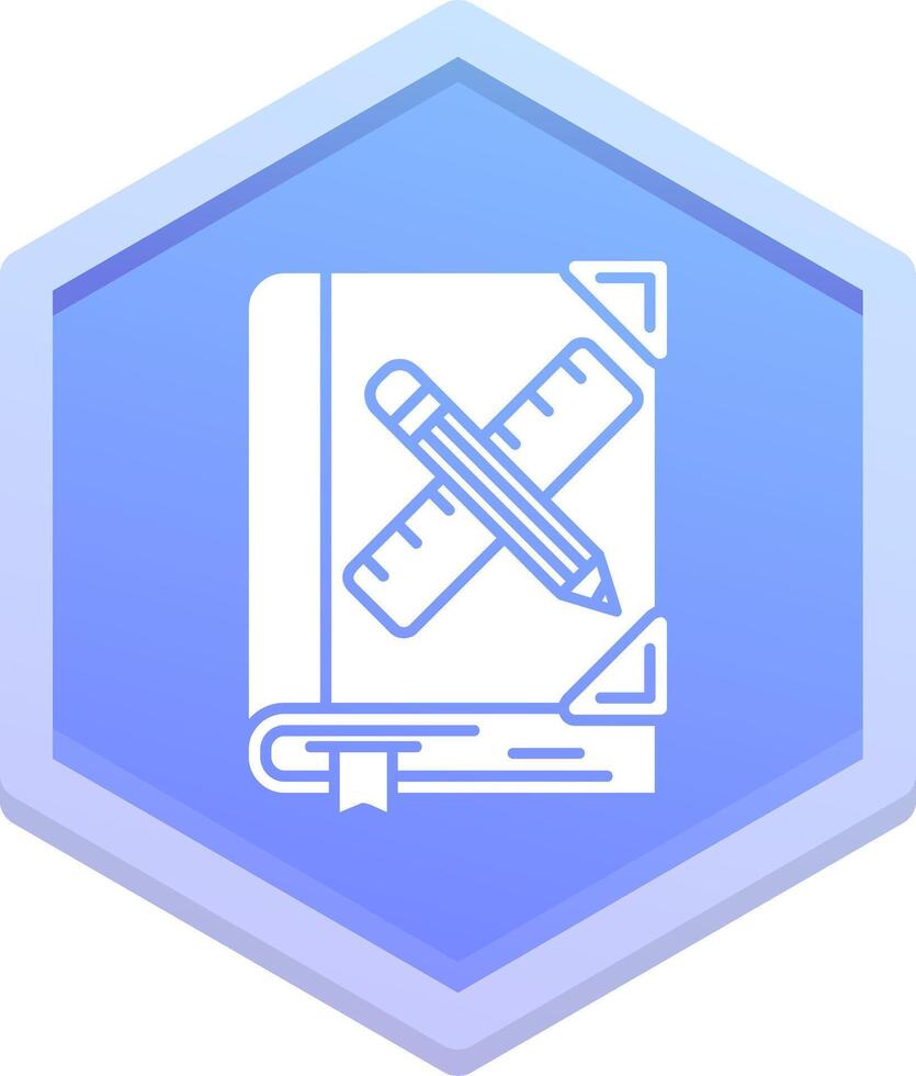 Art book Polygon Icon vector