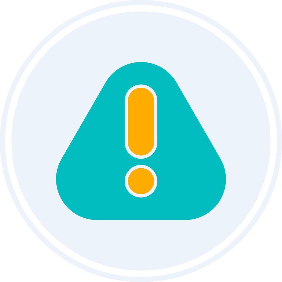 Error Glyph Two Colour Circle Icon vector