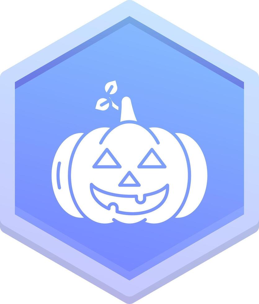 Pumpkin Polygon Icon vector