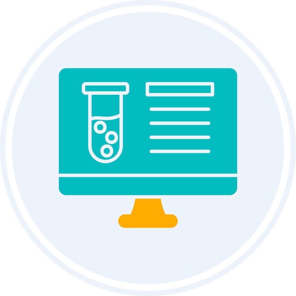 Computer Science Glyph Two Colour Circle Icon 38504185 Vector Art at ...