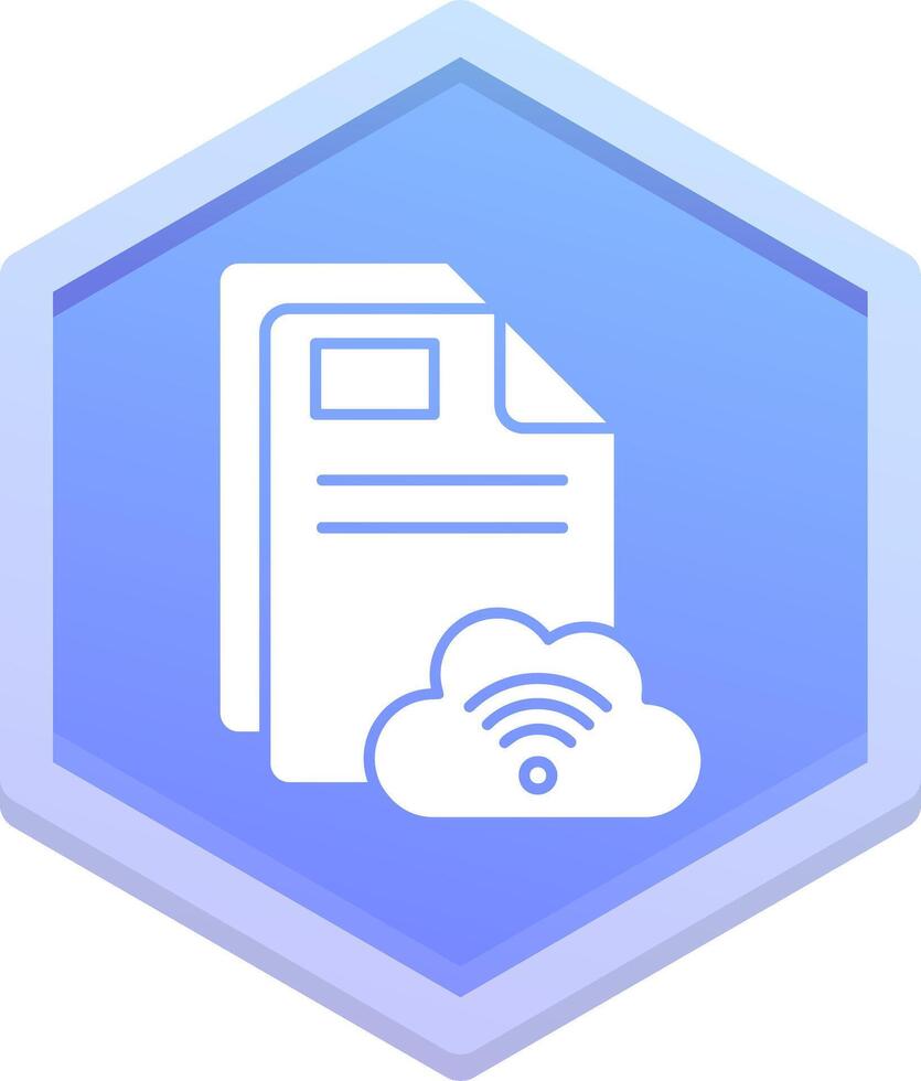 Cloud Polygon Icon vector