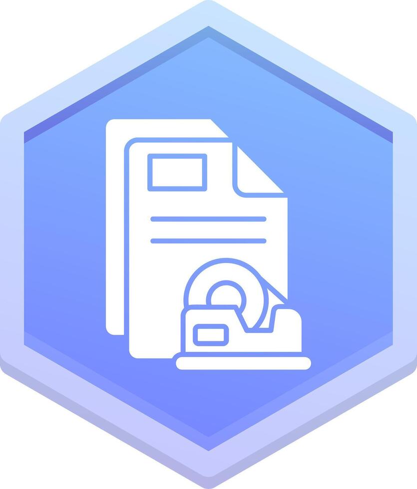 Tape Polygon Icon vector