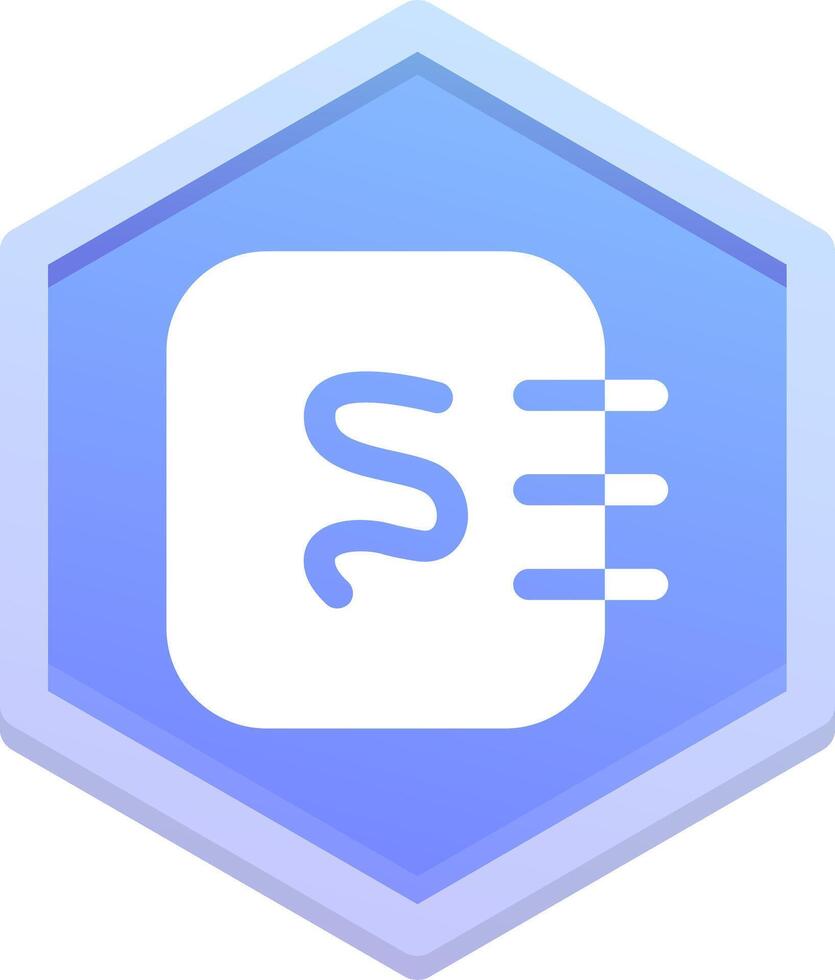 Notepad sketchpad Polygon Icon vector