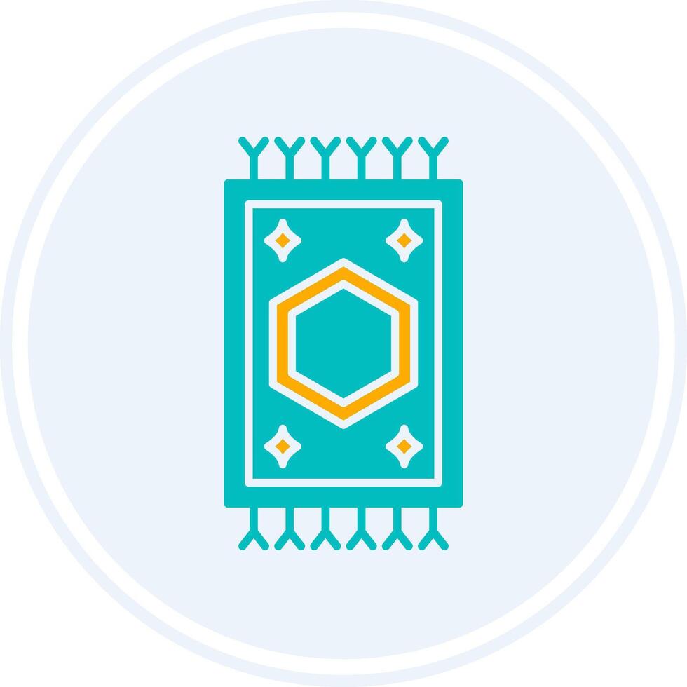 Carpet Glyph Two Colour Circle Icon vector