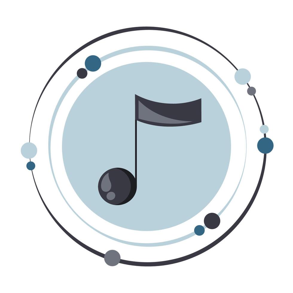 musical Nota gráfico icono símbolo vector