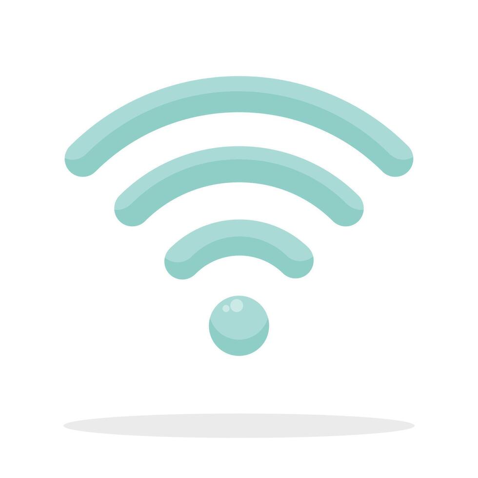 Isolated vector illustration graphic icon symbol of wifi network access