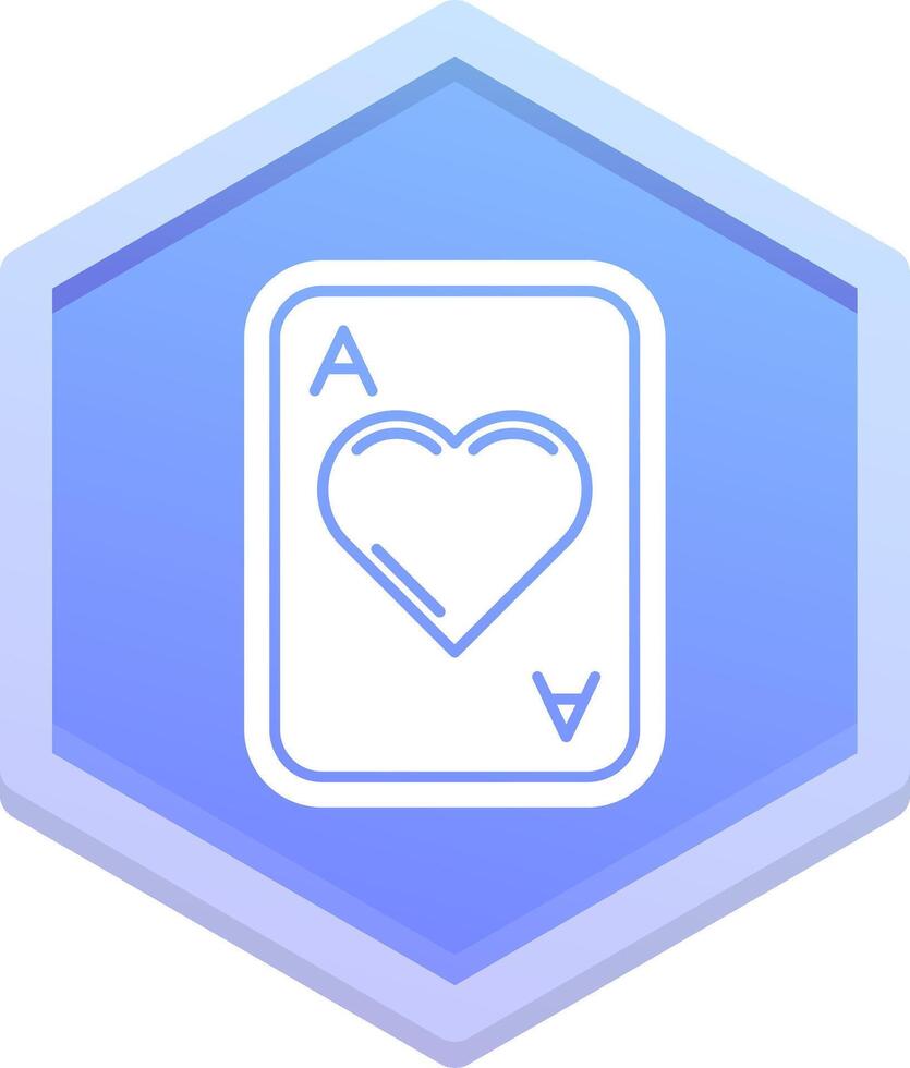 Hearts Polygon Icon vector