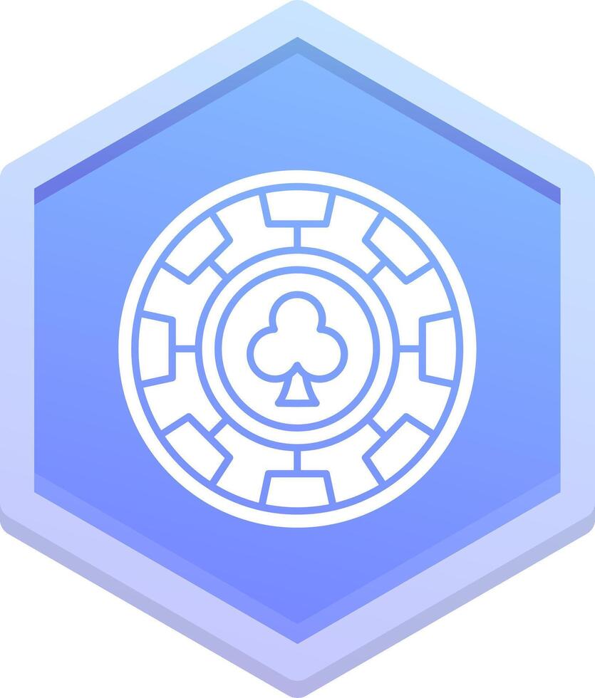 Chip Polygon Icon vector