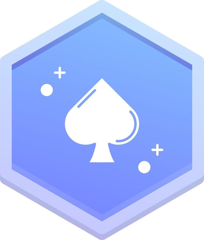 Spades Polygon Icon vector