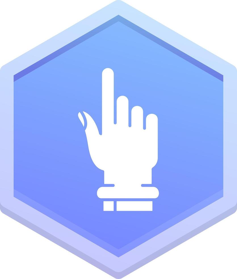 Hand click Polygon Icon vector