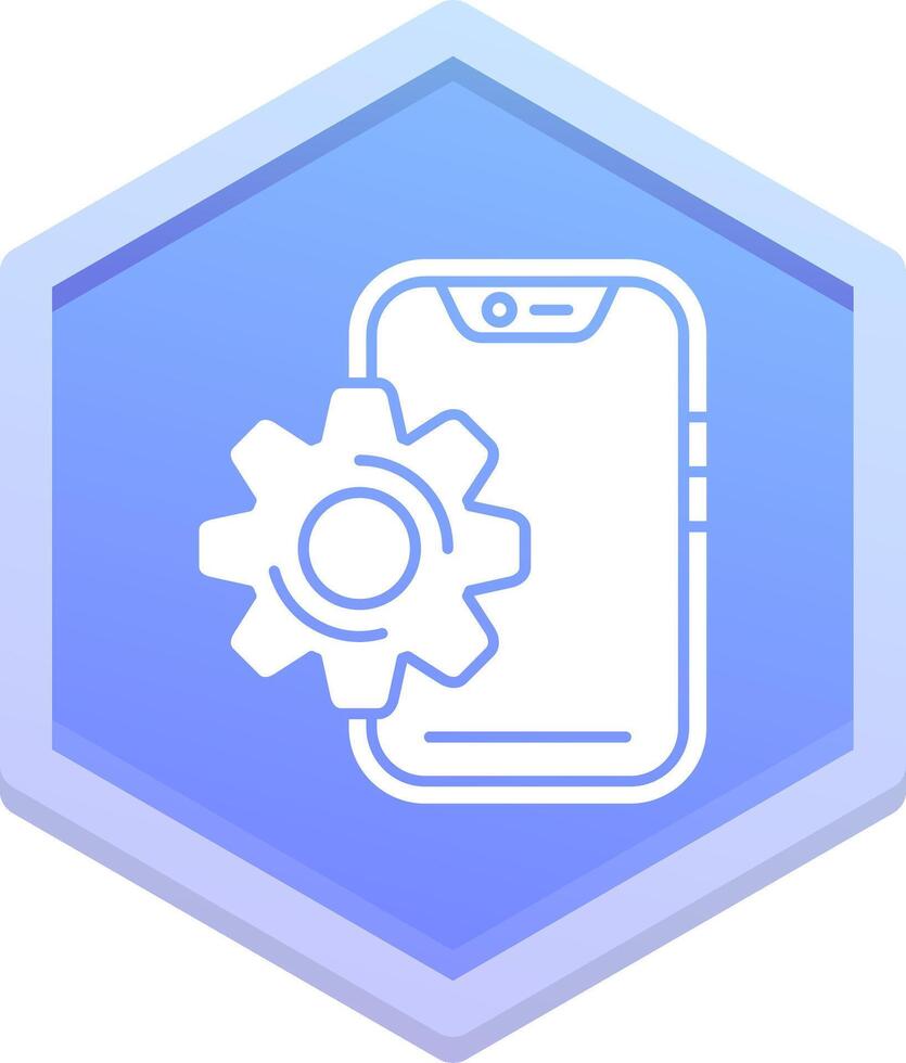 Setting Polygon Icon vector