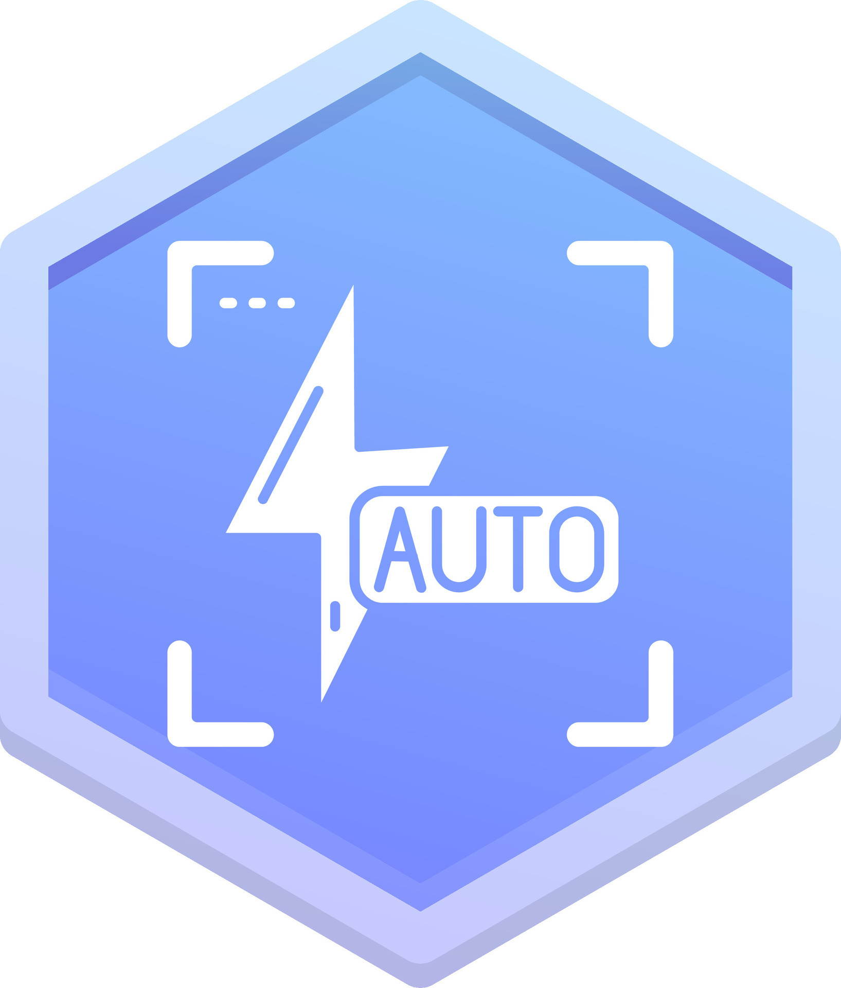 Auto flash Polygon Icon 38505710 Vector Art at Vecteezy