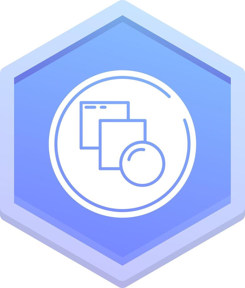 Blend Polygon Icon vector