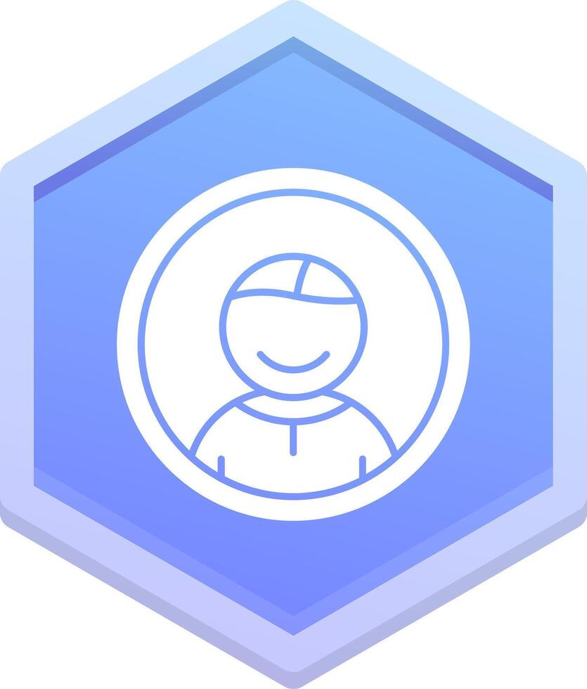 User Polygon Icon vector