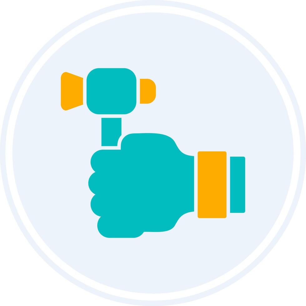 Labour Day Glyph Two Colour Circle Icon vector