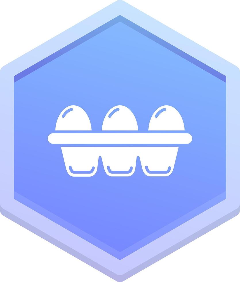 Egg Polygon Icon vector