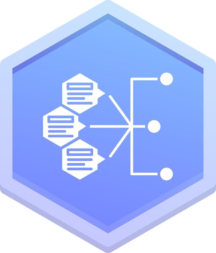 Index Polygon Icon vector
