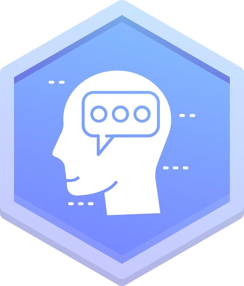 Chat Polygon Icon vector