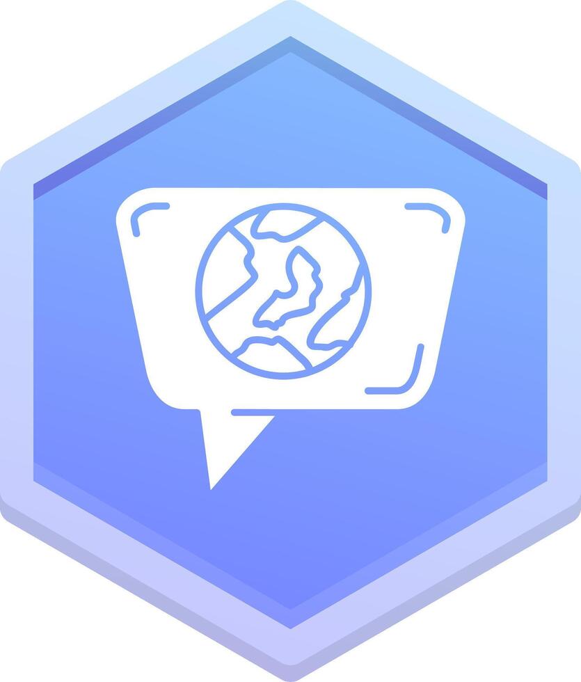 Globe Polygon Icon vector