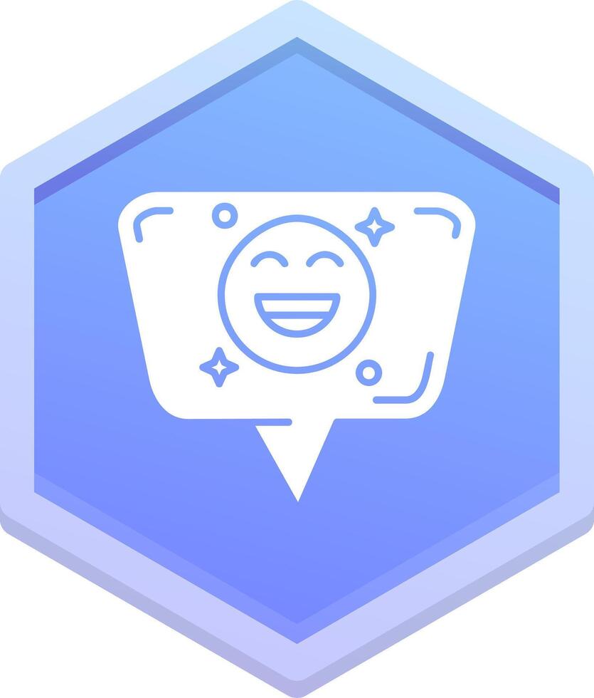 Emoji Polygon Icon vector
