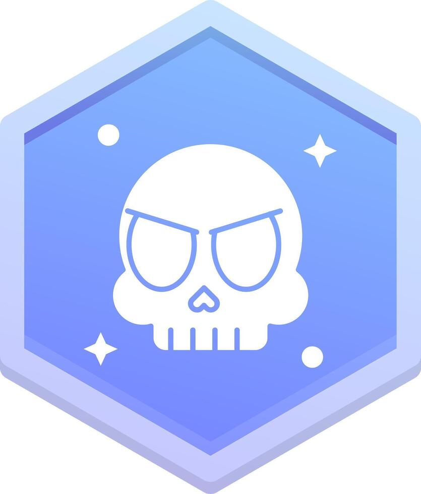 Skull Polygon Icon vector