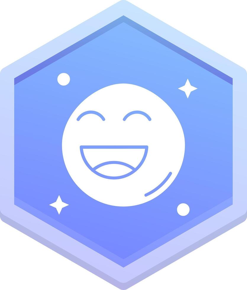 Happy Polygon Icon vector