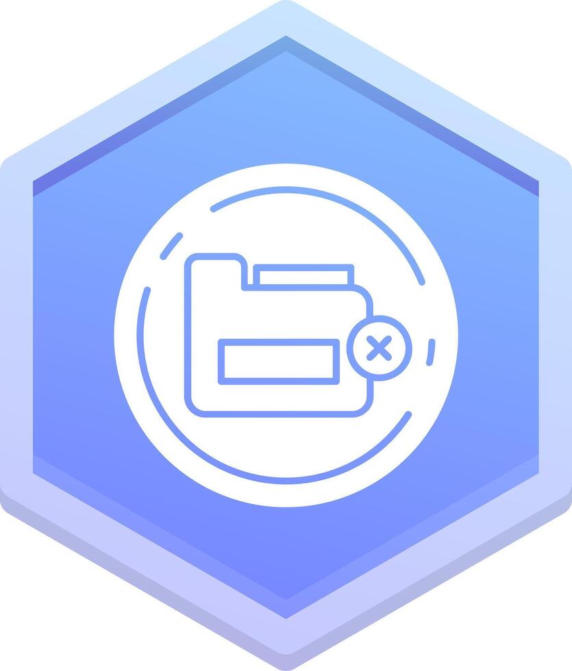 Delete Polygon Icon vector