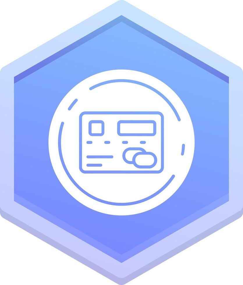 Pay Polygon Icon vector