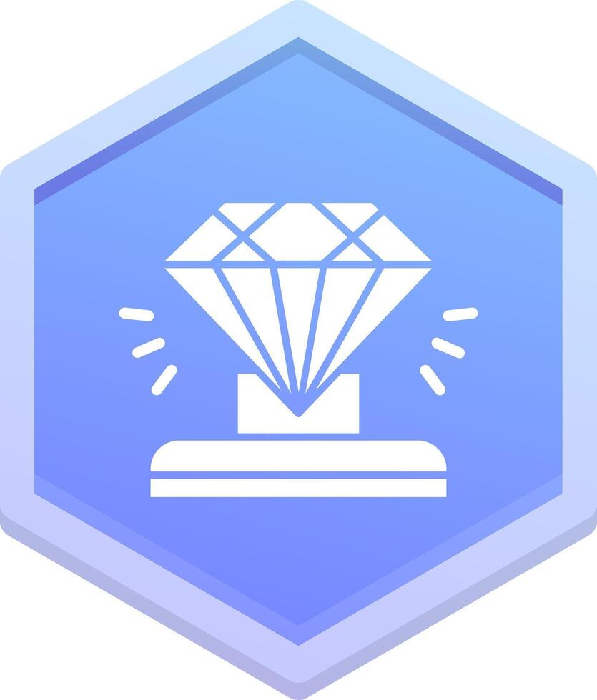 diamante polígono icono vector