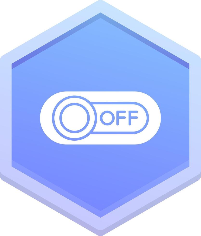 Off Polygon Icon vector