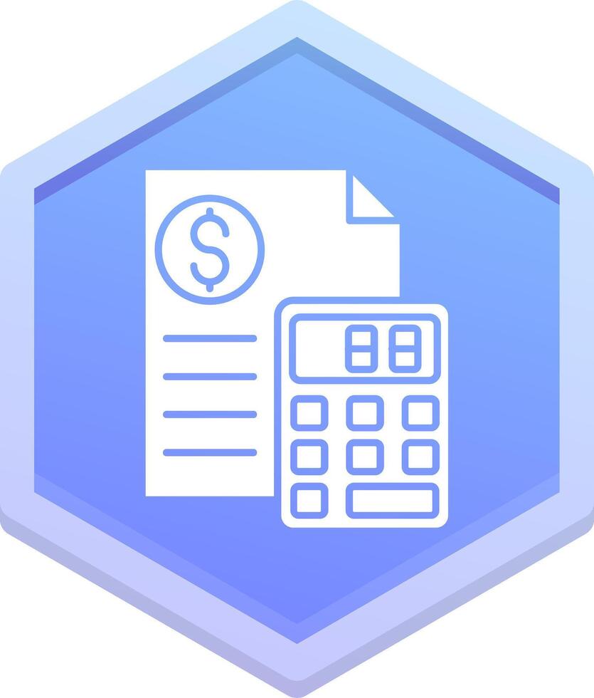 Calculator Polygon Icon vector