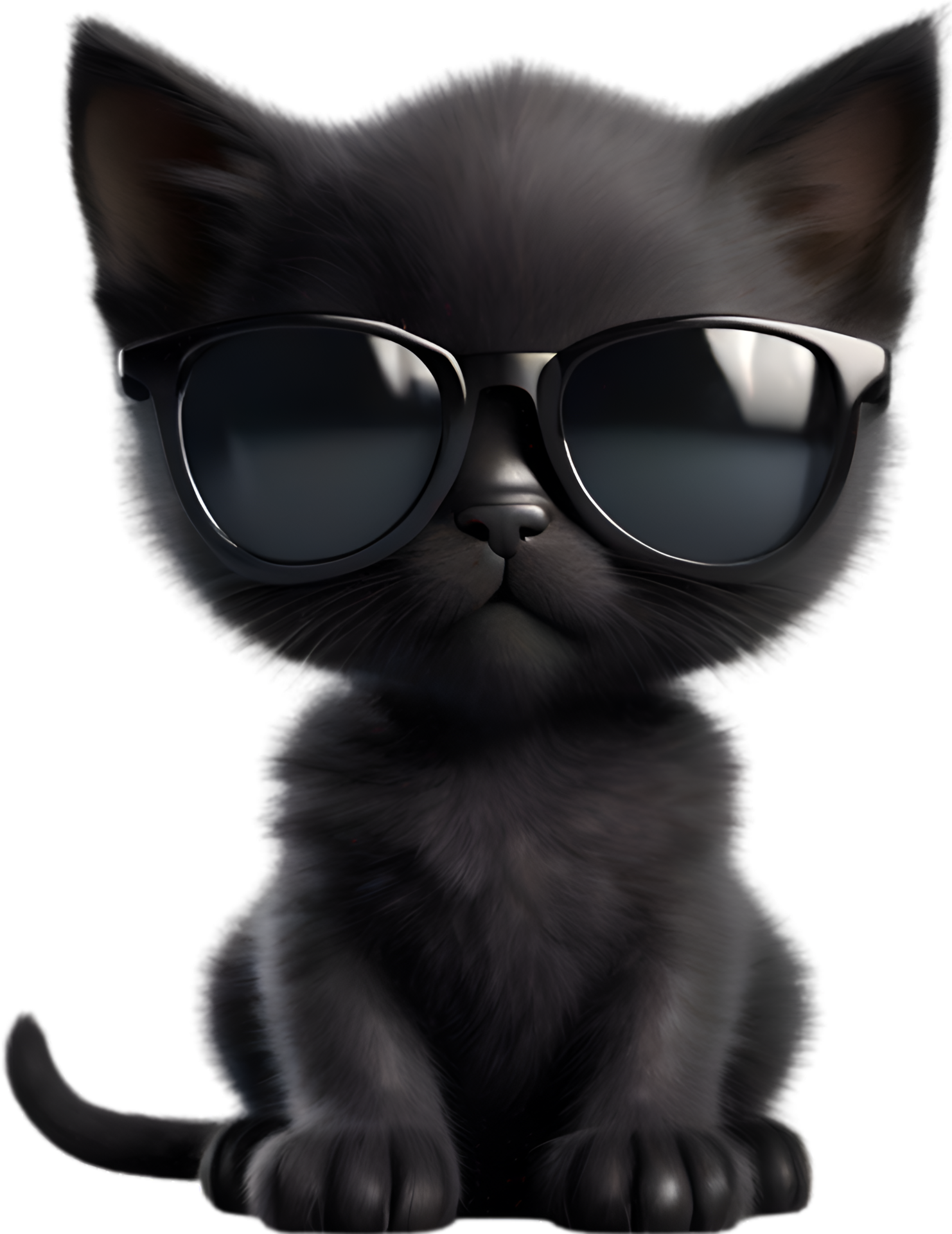 Ai Generated A Cute Black Kitten Wearing Glasses 38507059 Png Ai Generated A Cute Black Kitten Wearing Glasses 38507059 Png