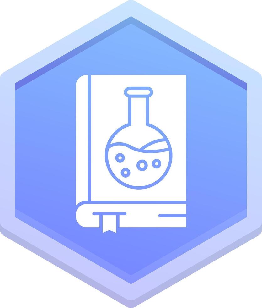 Chemistry book Polygon Icon vector